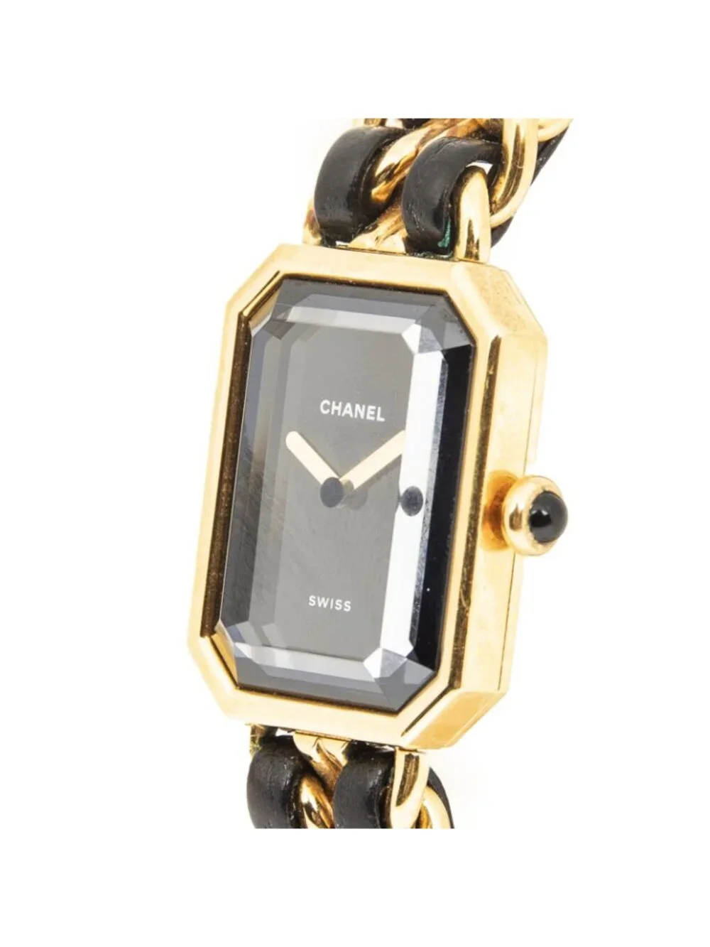 Chanel Premier Black Gold Plated Bracelet Watch